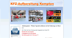 Desktop Screenshot of kfz-aufbereitung-kempten.de